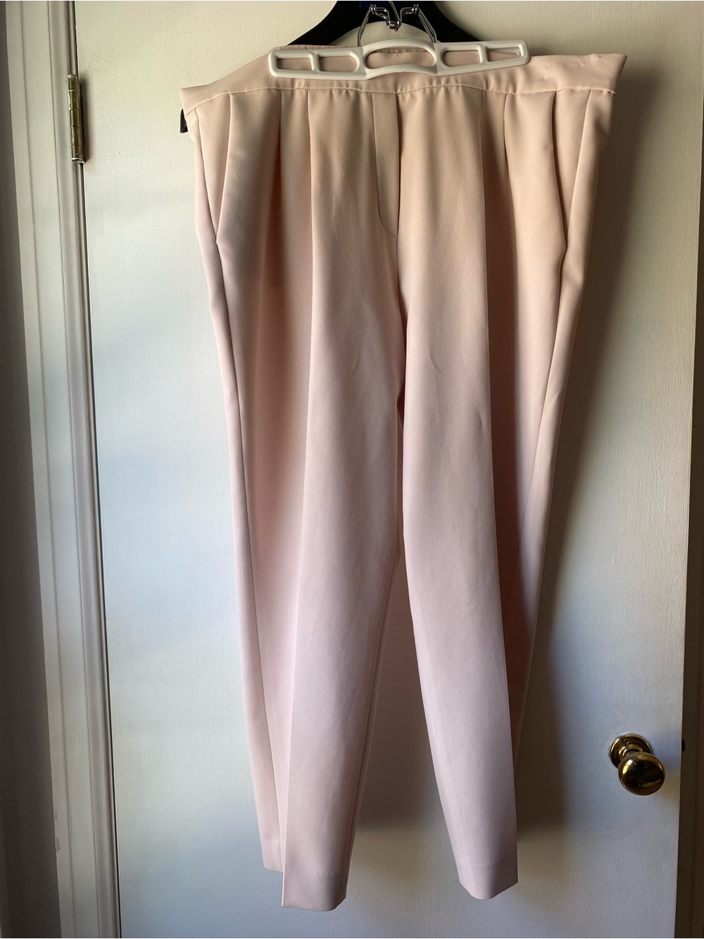 Aritzia Tailored High-Rise Pleated Trousers in Light lilac